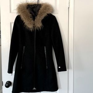 Soia and Kyo black Charlena wool coat - XS